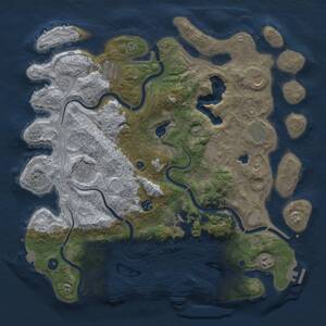 Thumbnail Rust Map: Procedural Map, Size: 4250, Seed: 1258464909, 15 Monuments