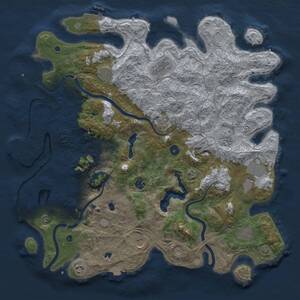 Thumbnail Rust Map: Procedural Map, Size: 4500, Seed: 8082568, 16 Monuments