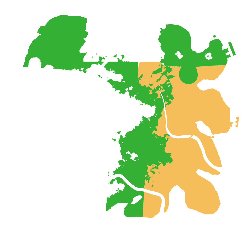 Biome Rust Map: Procedural Map, Size: 3500, Seed: 1950594179