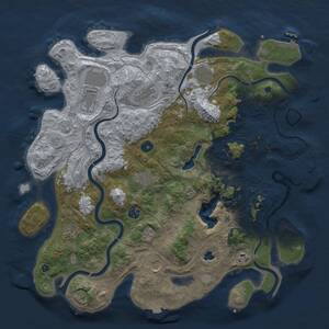 Thumbnail Rust Map: Procedural Map, Size: 4250, Seed: 1866415987, 15 Monuments