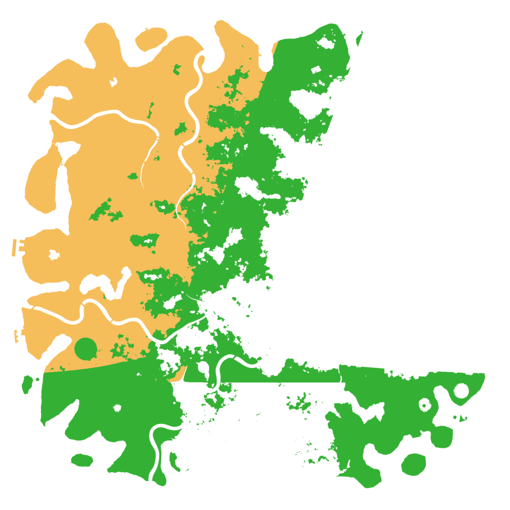 Biome Rust Map: Procedural Map, Size: 6000, Seed: 844818422