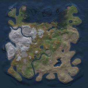 Thumbnail Rust Map: Procedural Map, Size: 4000, Seed: 1576079609, 15 Monuments
