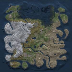 Thumbnail Rust Map: Procedural Map, Size: 4250, Seed: 1208645842, 15 Monuments