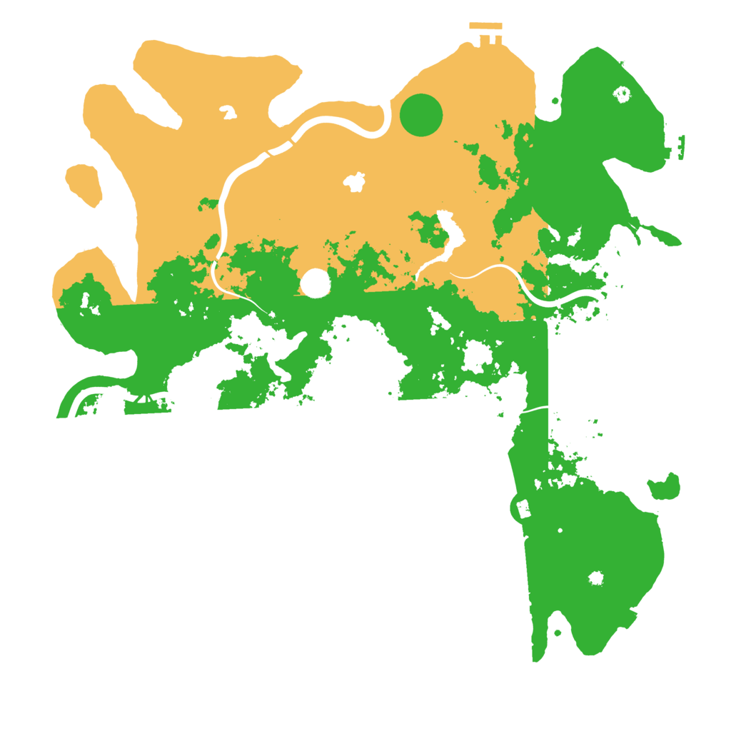Biome Rust Map: Procedural Map, Size: 4500, Seed: 1986178890