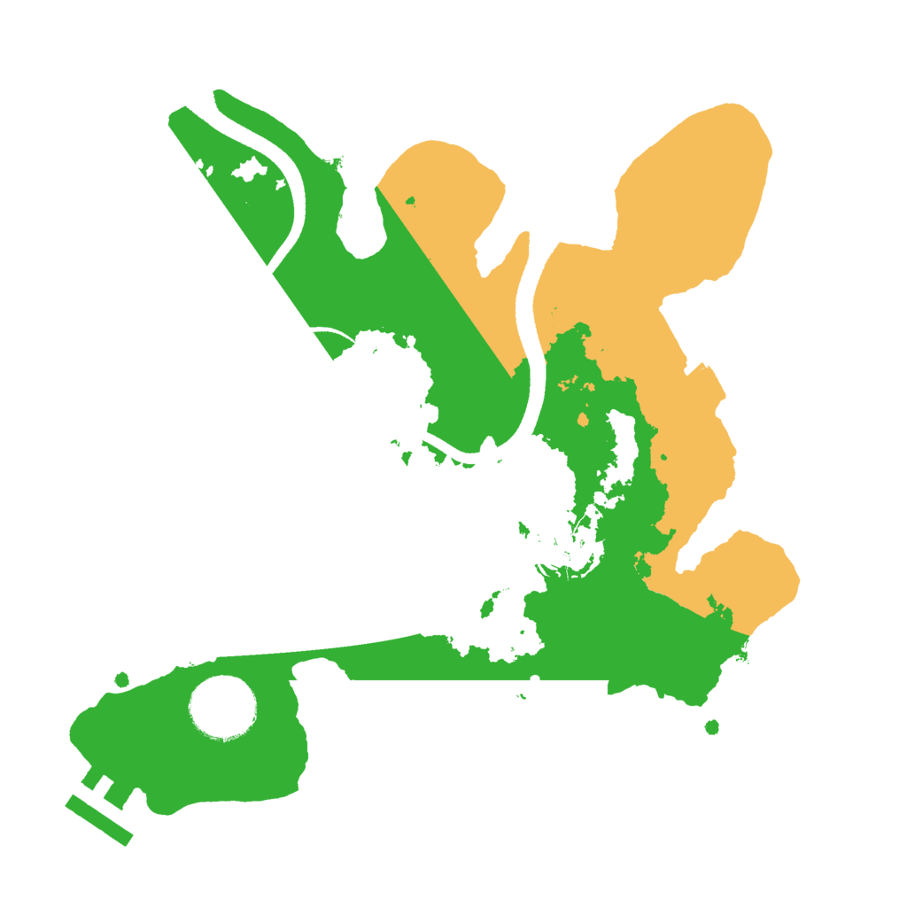 Biome Rust Map: Procedural Map, Size: 2500, Seed: 1001876359