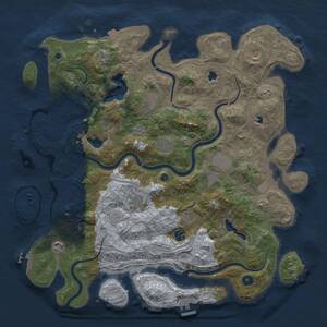 Thumbnail Rust Map: Procedural Map, Size: 4500, Seed: 39908470, 15 Monuments