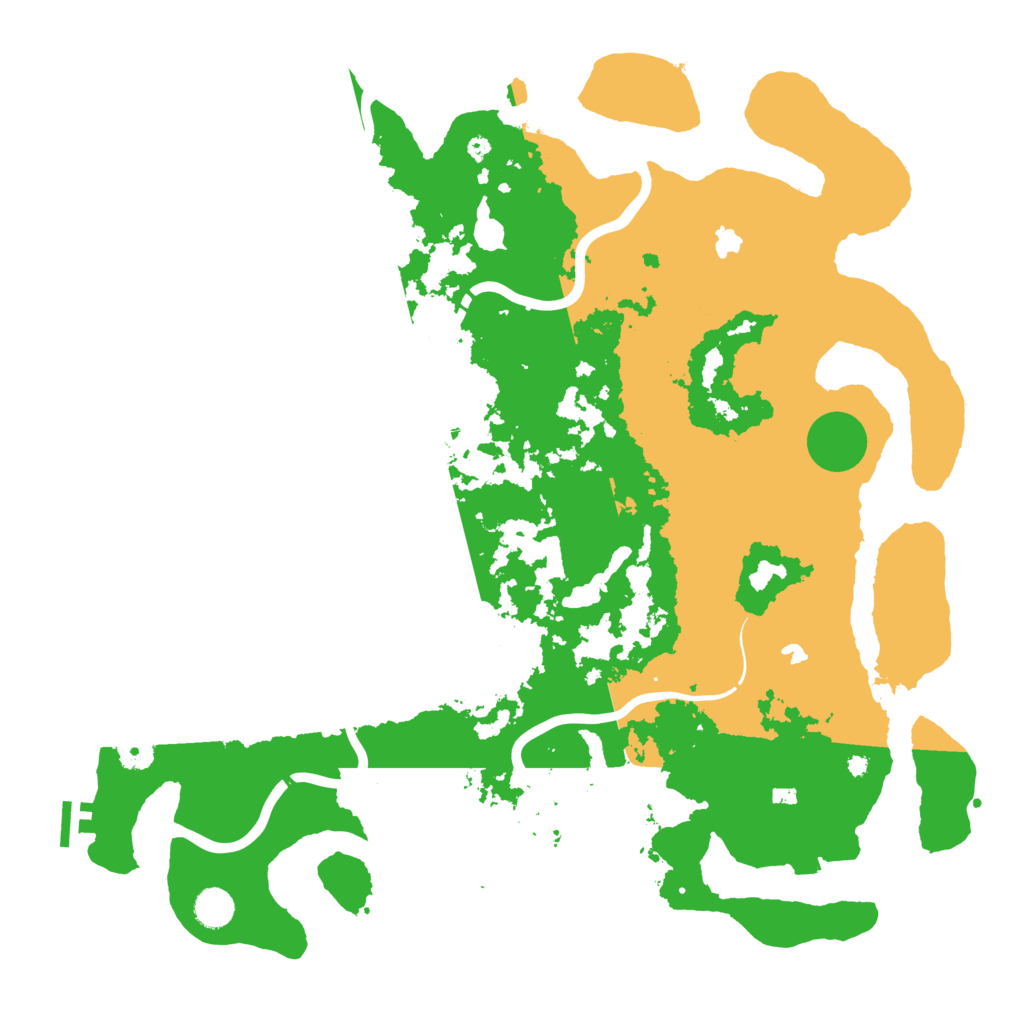 Biome Rust Map: Procedural Map, Size: 4500, Seed: 302380251
