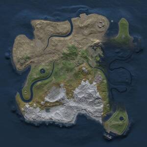 Thumbnail Rust Map: Procedural Map, Size: 2800, Seed: 1917325082, 10 Monuments