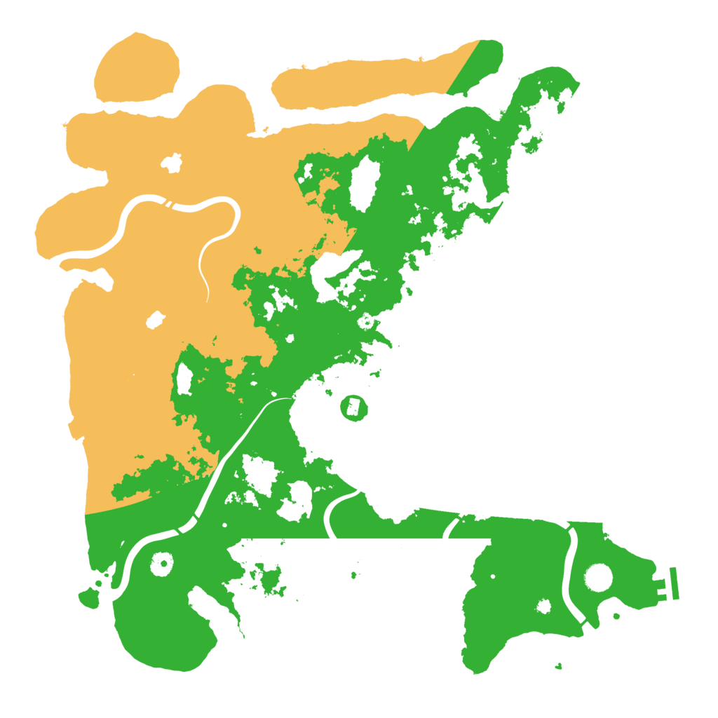 Biome Rust Map: Procedural Map, Size: 4500, Seed: 2053791644
