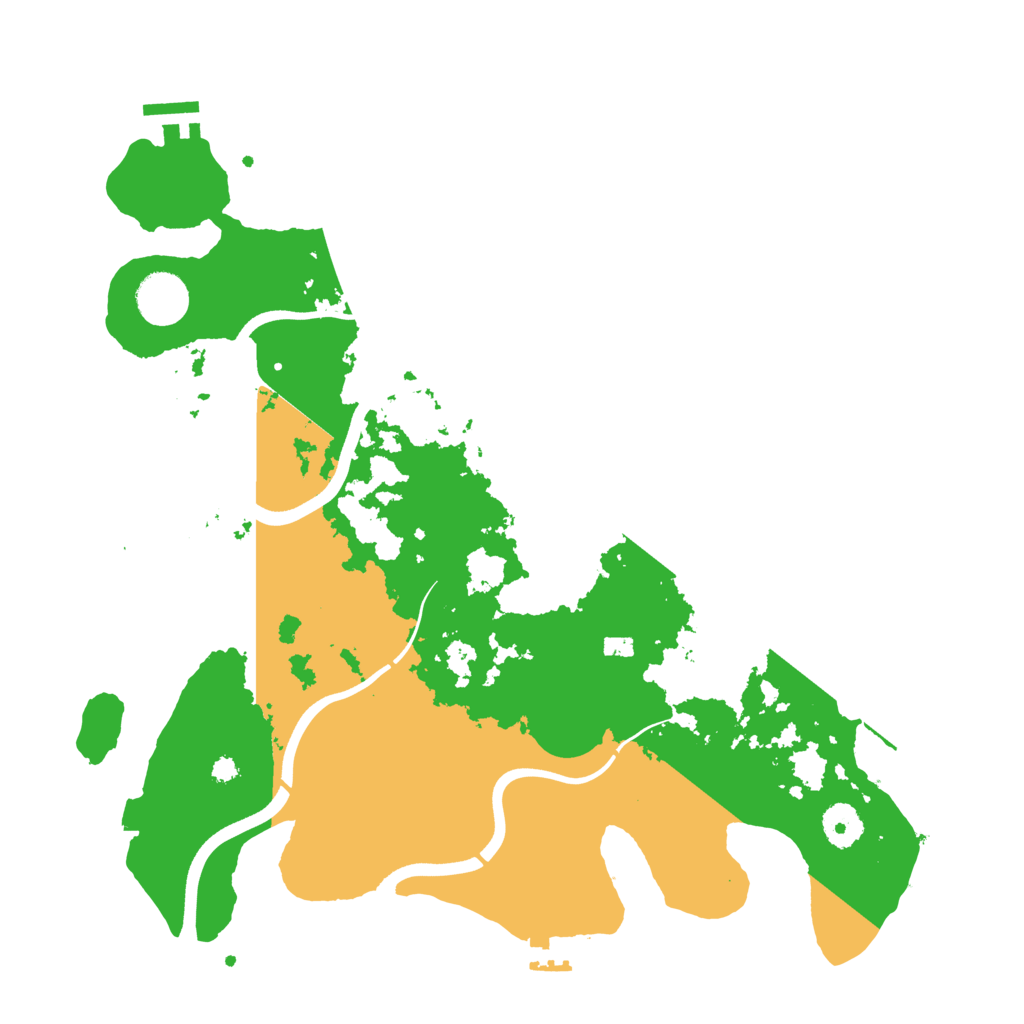 Biome Rust Map: Procedural Map, Size: 3700, Seed: 1354241003