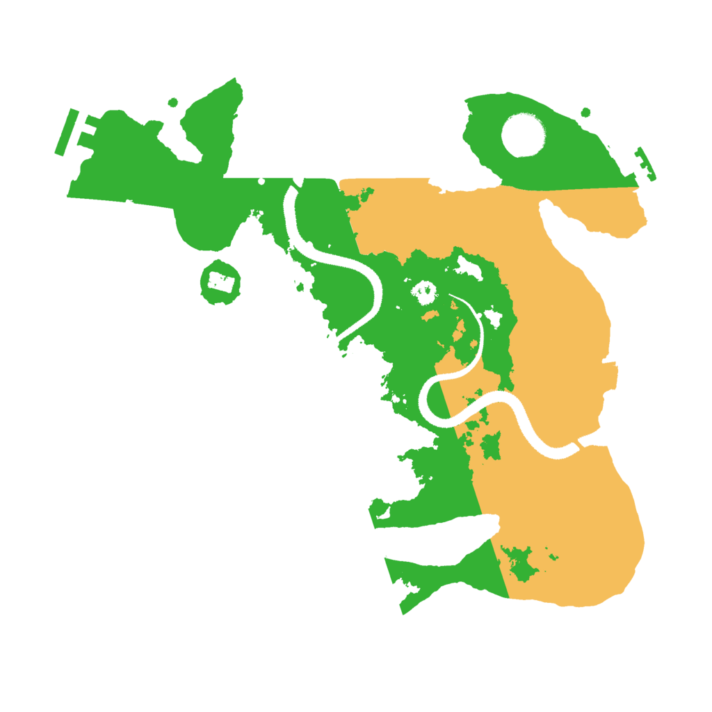 Biome Rust Map: Procedural Map, Size: 3000, Seed: 109699611