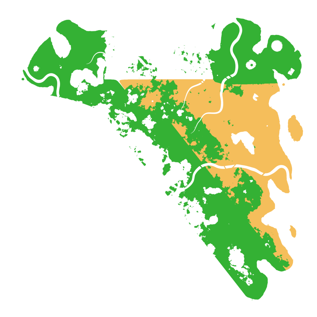 Biome Rust Map: Procedural Map, Size: 5000, Seed: 1296297392