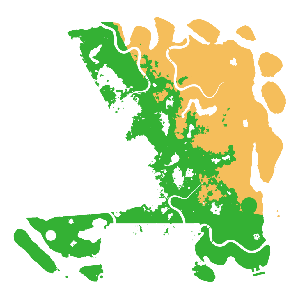 Biome Rust Map: Procedural Map, Size: 5000, Seed: 1776469054