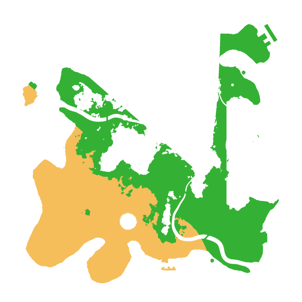 Biome Rust Map: Procedural Map, Size: 3200, Seed: 1642980899
