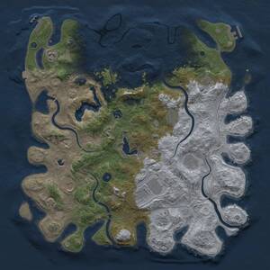 Rust Map: Procedural Map, Size: 4500, Seed: 94203869, 15 Monuments