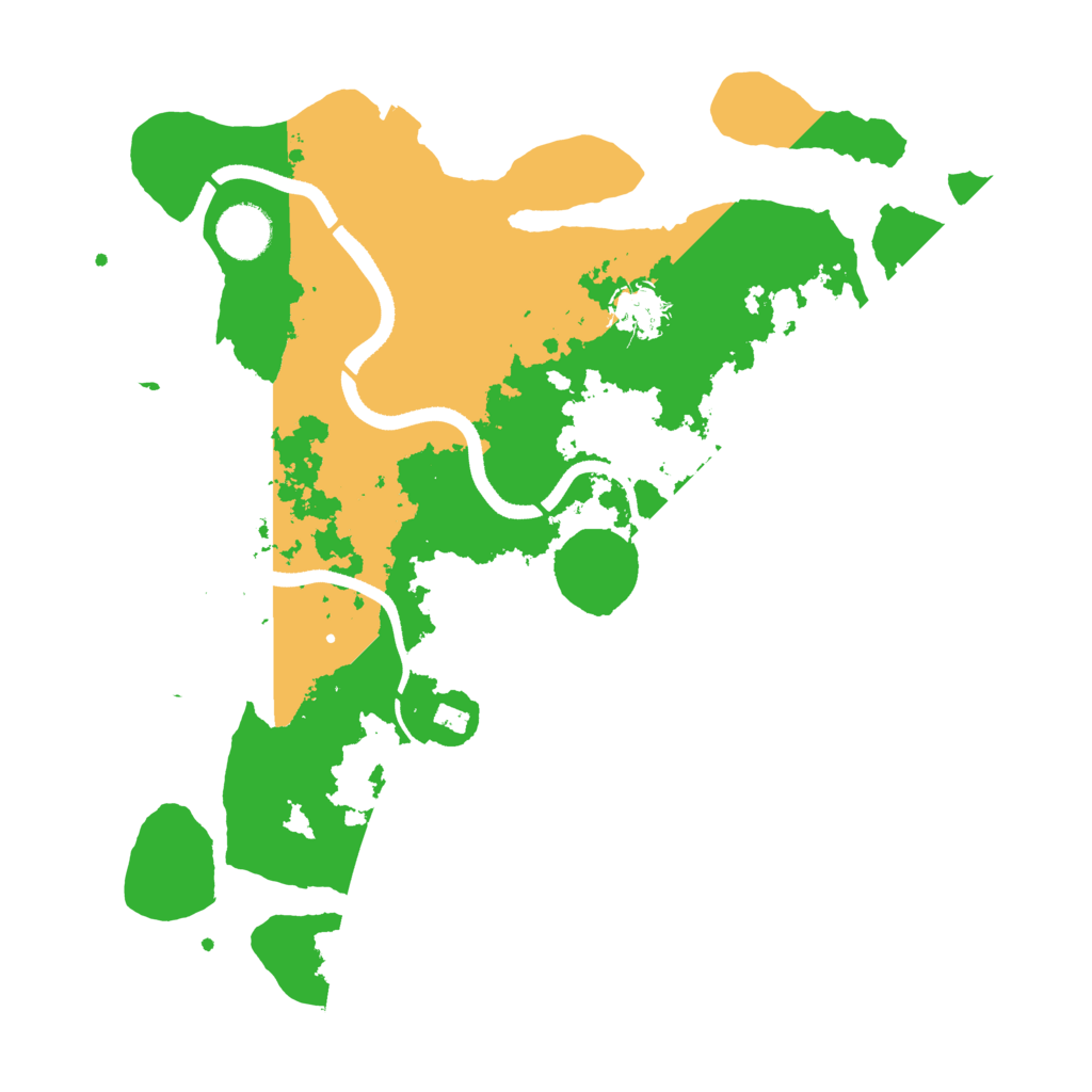 Biome Rust Map: Procedural Map, Size: 3500, Seed: 1164596471