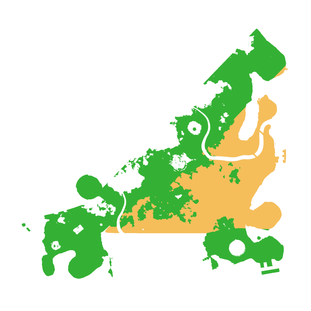 Biome Rust Map: Procedural Map, Size: 3500, Seed: 50156780