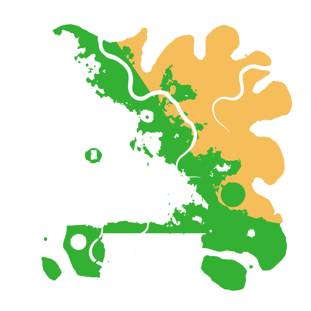 Biome Rust Map: Procedural Map, Size: 3500, Seed: 1228058057