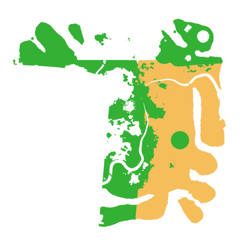 Biome Rust Map: Procedural Map, Size: 3500, Seed: 792036100