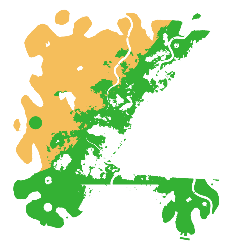 Biome Rust Map: Procedural Map, Size: 5000, Seed: 4827391