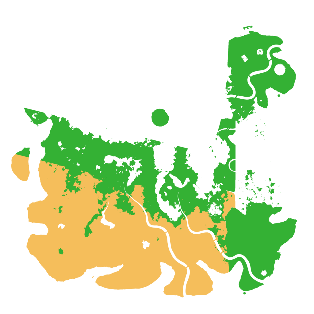Biome Rust Map: Procedural Map, Size: 5000, Seed: 88231110