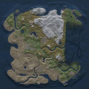 Thumbnail Rust Map: Procedural Map, Size: 4250, Seed: 1634755504, 17 Monuments