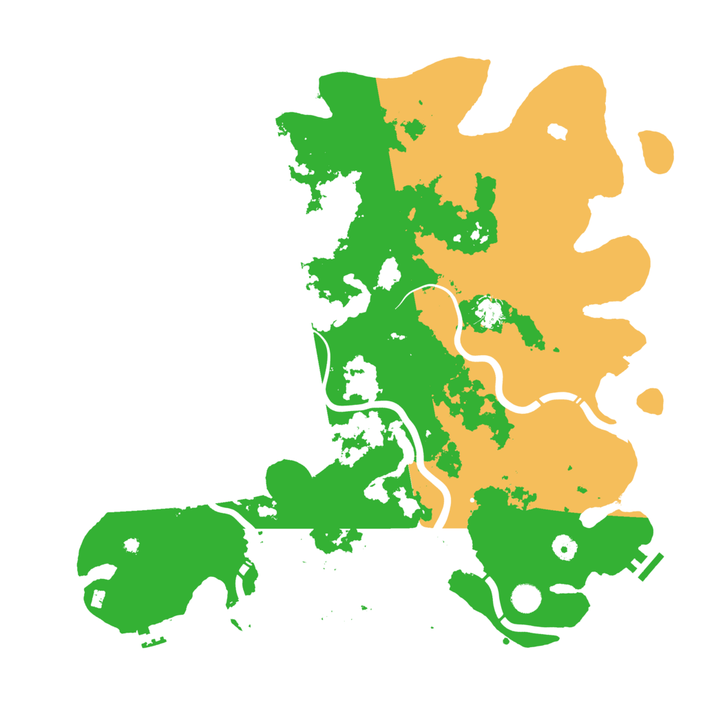 Biome Rust Map: Procedural Map, Size: 4300, Seed: 453356857