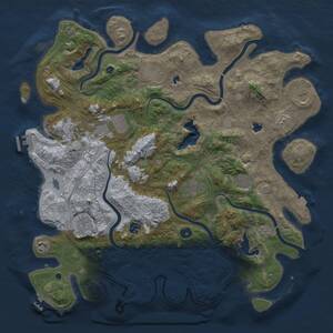 Thumbnail Rust Map: Procedural Map, Size: 4500, Seed: 2000244305, 16 Monuments
