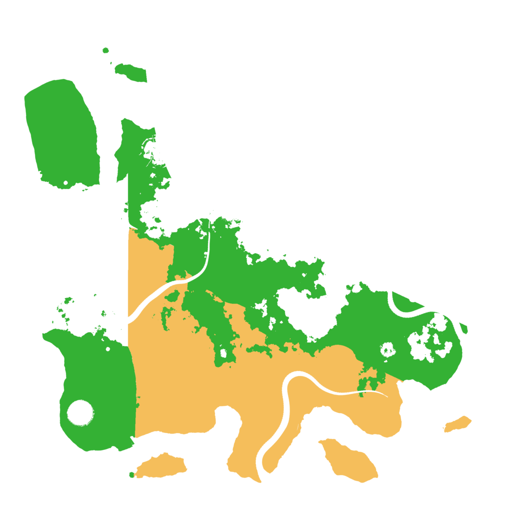 Biome Rust Map: Procedural Map, Size: 3500, Seed: 14966