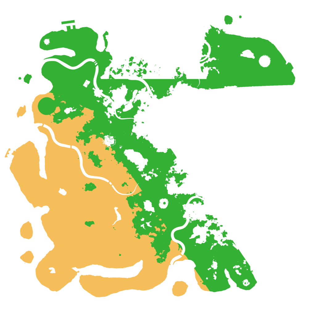 Biome Rust Map: Procedural Map, Size: 4800, Seed: 21497