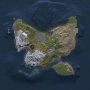 Thumbnail Rust Map: Procedural Map, Size: 2000, Seed: 32335342, 6 Monuments