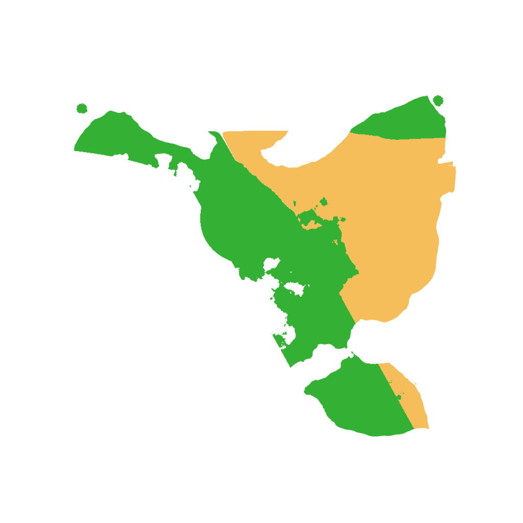 Biome Rust Map: Procedural Map, Size: 2000, Seed: 32335342