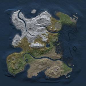Thumbnail Rust Map: Procedural Map, Size: 3000, Seed: 89490166, 11 Monuments