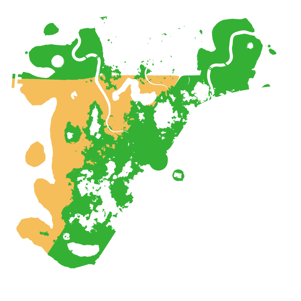 Biome Rust Map: Procedural Map, Size: 4300, Seed: 87421