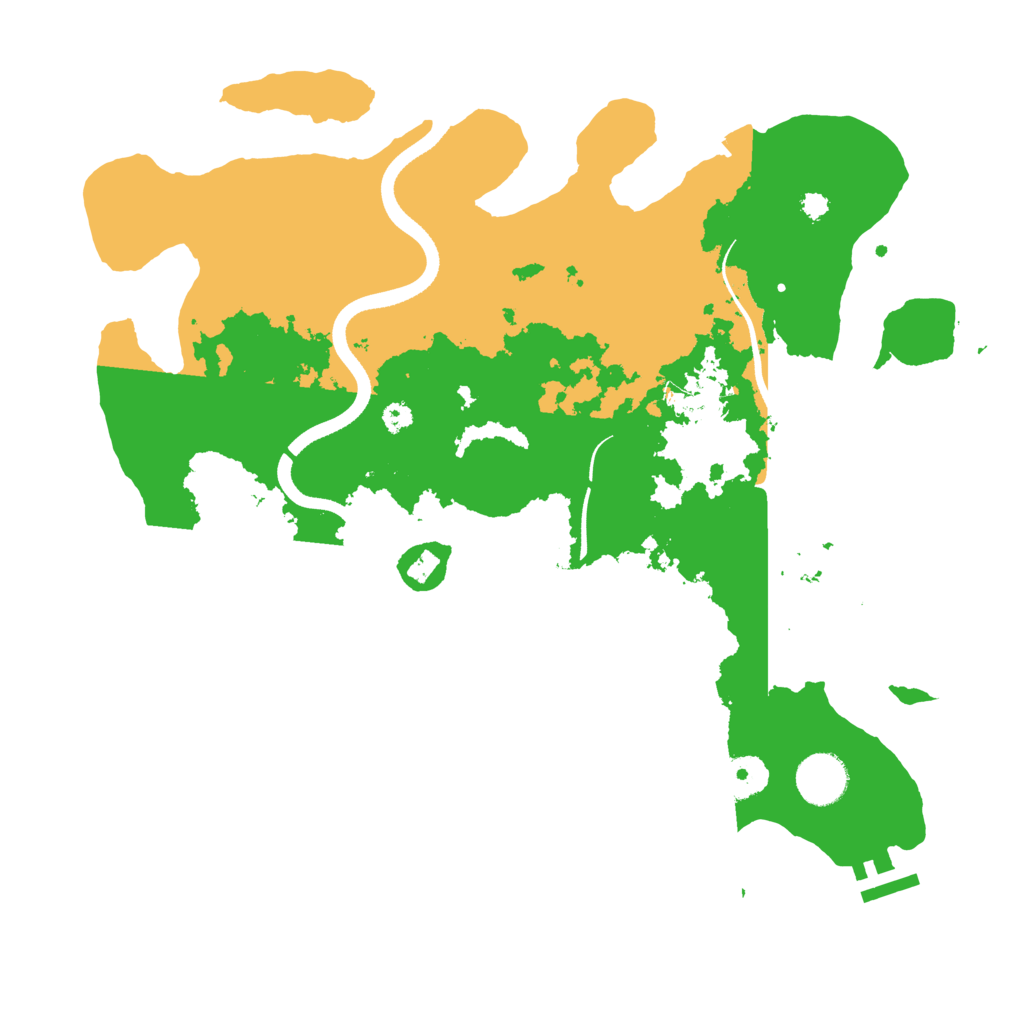 Biome Rust Map: Procedural Map, Size: 3500, Seed: 532141