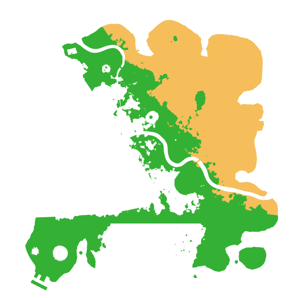 Biome Rust Map: Procedural Map, Size: 3500, Seed: 2039195582
