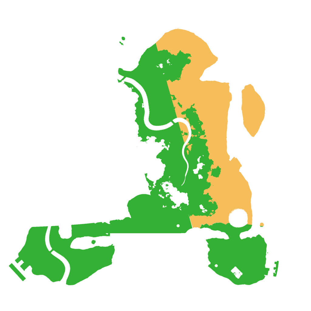Biome Rust Map: Procedural Map, Size: 3000, Seed: 623743852