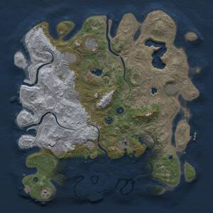 Thumbnail Rust Map: Procedural Map, Size: 4250, Seed: 1516553713, 16 Monuments