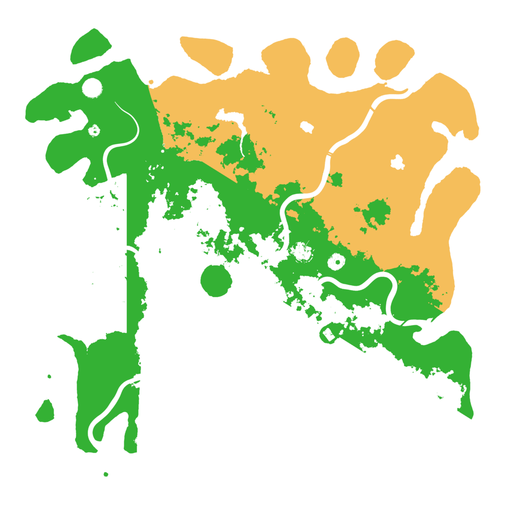 Biome Rust Map: Procedural Map, Size: 4500, Seed: 3983111