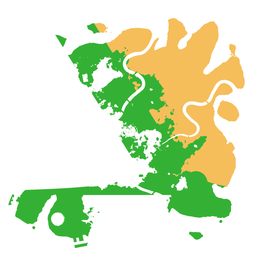 Biome Rust Map: Procedural Map, Size: 3500, Seed: 1660164533
