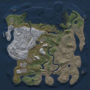 Thumbnail Rust Map: Procedural Map, Size: 4250, Seed: 854689440, 17 Monuments