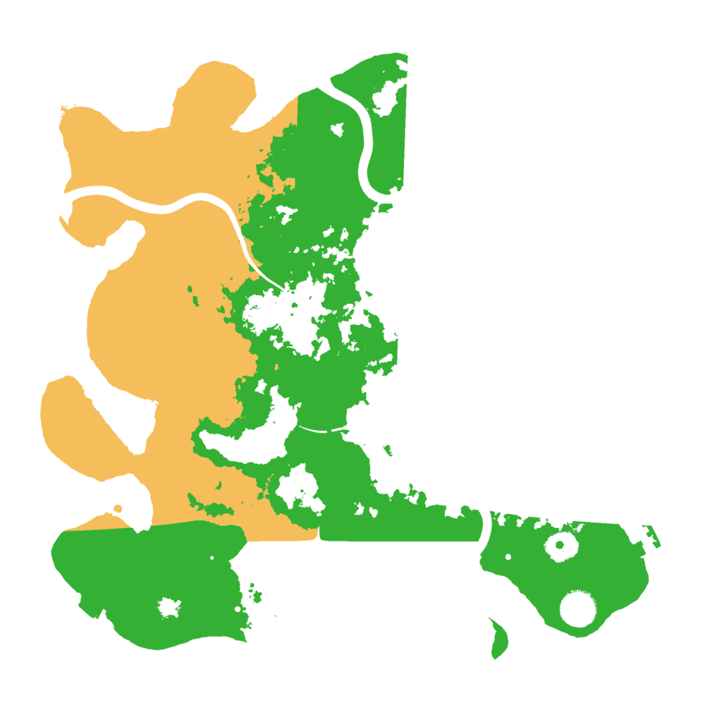 Biome Rust Map: Procedural Map, Size: 3500, Seed: 105053