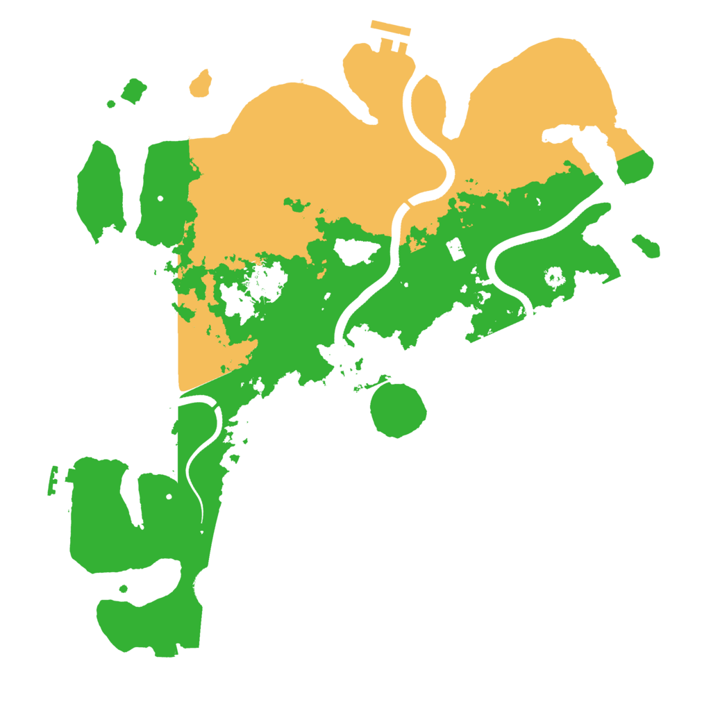 Biome Rust Map: Procedural Map, Size: 3600, Seed: 657775902