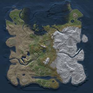 Thumbnail Rust Map: Procedural Map, Size: 4250, Seed: 425997952, 16 Monuments