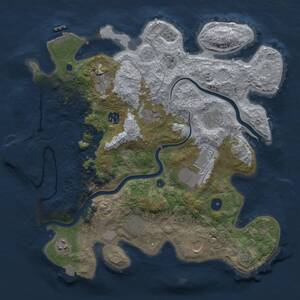 Thumbnail Rust Map: Procedural Map, Size: 3750, Seed: 96395232, 15 Monuments