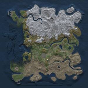 Thumbnail Rust Map: Procedural Map, Size: 4250, Seed: 361565108, 15 Monuments