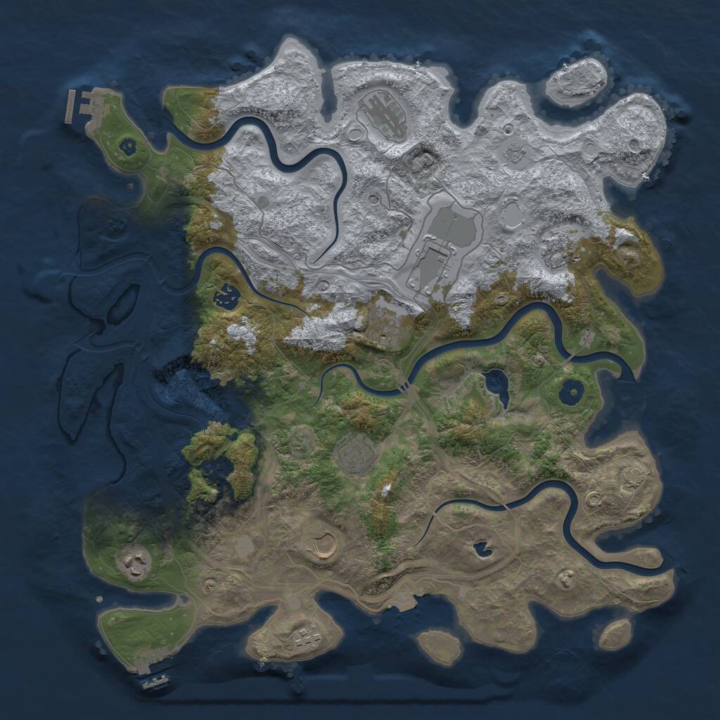 Rust Map: Procedural Map, Size: 4250, Seed: 361565108, 15 Monuments