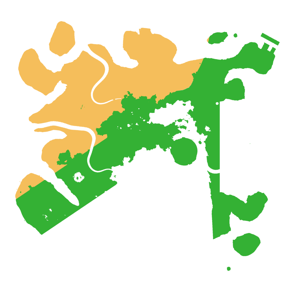 Biome Rust Map: Procedural Map, Size: 3000, Seed: 31525