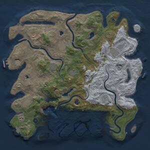 Thumbnail Rust Map: Procedural Map, Size: 4500, Seed: 797482568, 17 Monuments