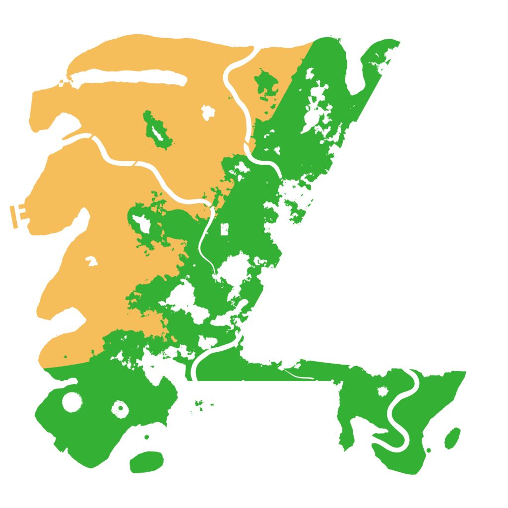 Biome Rust Map: Procedural Map, Size: 4500, Seed: 797482568